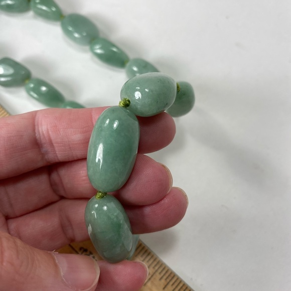 Natural Stone Green Jade? Collar Beaded Necklace - Picture 11 of 11